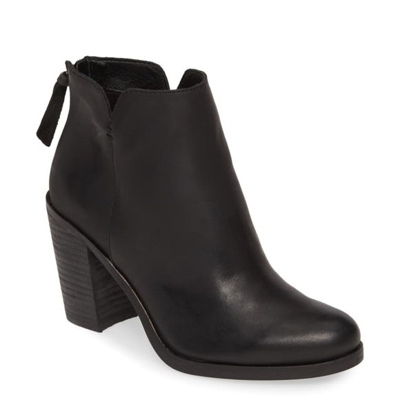 BP Jett Leather Ankle Boot - Size 8 - BLACK - Picture 1 of 6